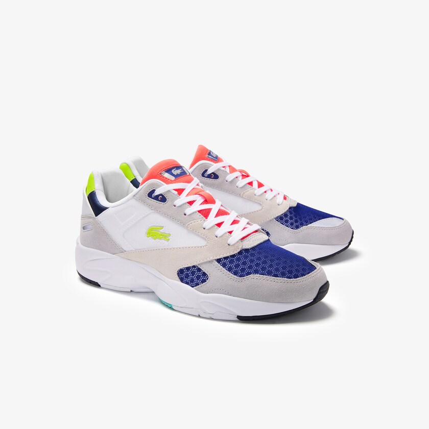 Men's Lacoste Light Grey / Light Green Sneakers Storm 96 LO Textile, Synthetic and Suede KT2-70727J9