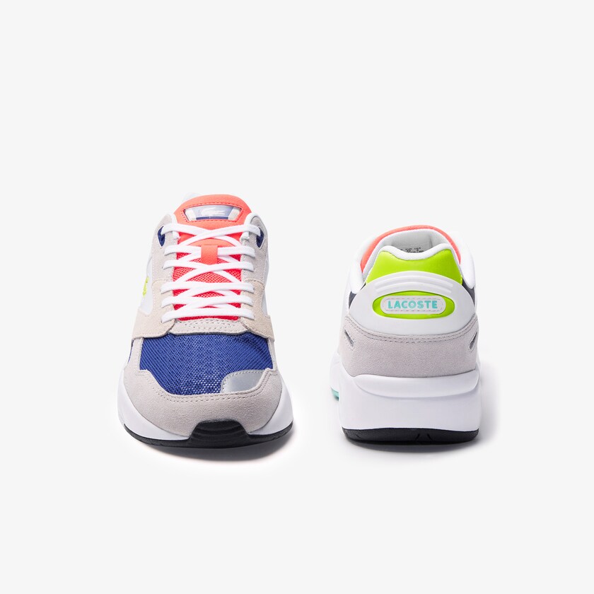 Men's Lacoste Light Grey / Light Green Sneakers Storm 96 LO Textile, Synthetic and Suede KT2-70727J9