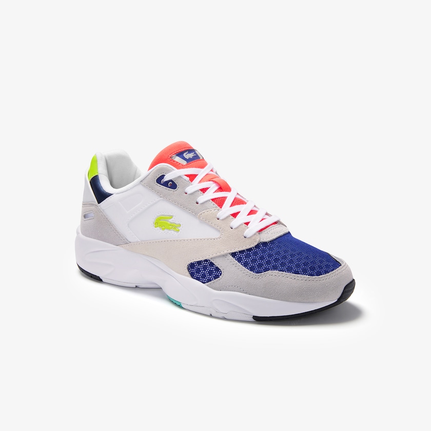 Men's Lacoste Light Grey / Light Green Sneakers Storm 96 LO Textile, Synthetic and Suede KT2-70727J9