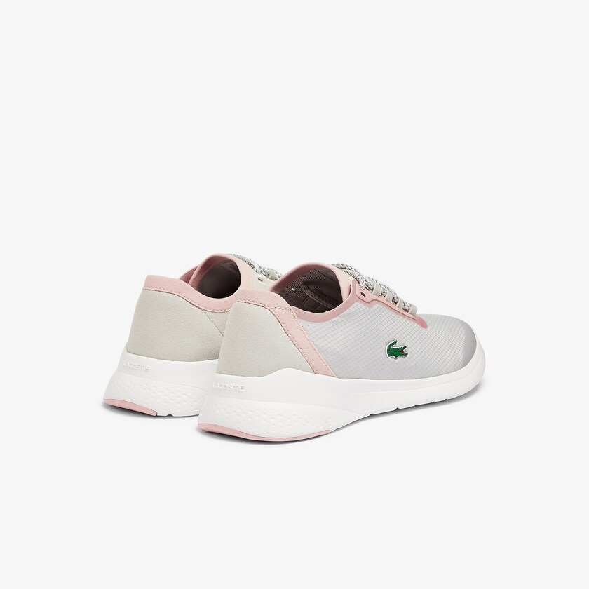 Women's Lacoste Light Grey / Light Pink Sneakers LT Fit Synthetic and Textile HX9-02420J7