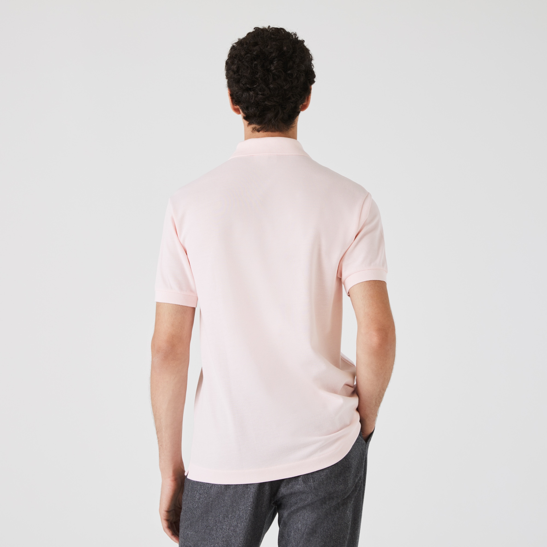 Men's Lacoste Light Pink Shirts Classic Fit L.12.12 Polo KD9-09490Z1