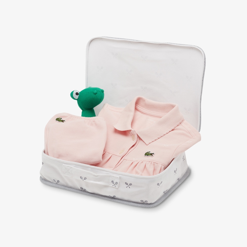 Kids' Lacoste Light Pink T Shirts Four-Piece Layette Set YO9-81918F2
