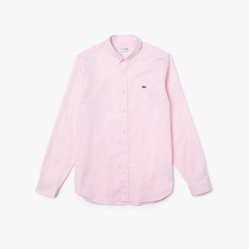 Men's Lacoste Light Pink Shirts Regular Fit Premium Cotton AY1-59685G0