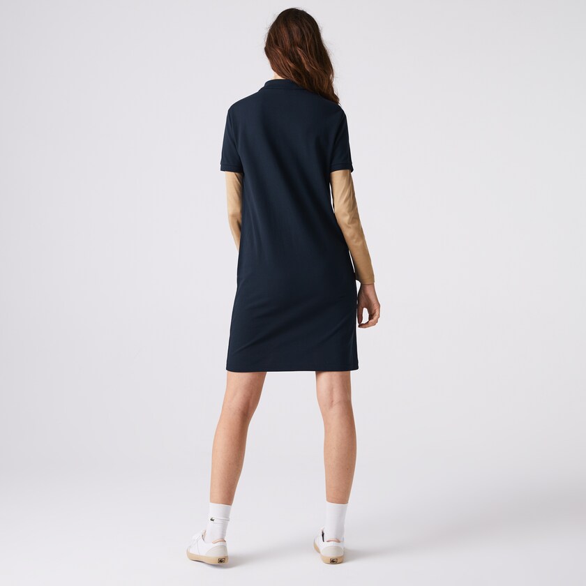 Women's Lacoste Navy Blue Dress Badge Polo LV1-77547Q9