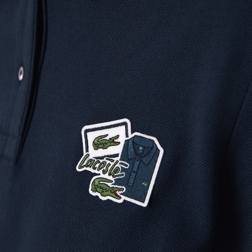 Women's Lacoste Navy Blue Dress Badge Polo LV1-77547Q9