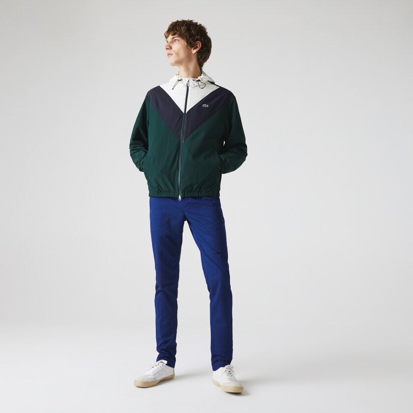 Men's Lacoste Navy Blue Chinos Cotton-Linen SD2-92699I8