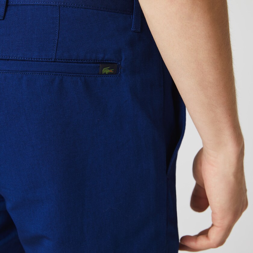 Men's Lacoste Navy Blue Chinos Cotton-Linen SD2-92699I8