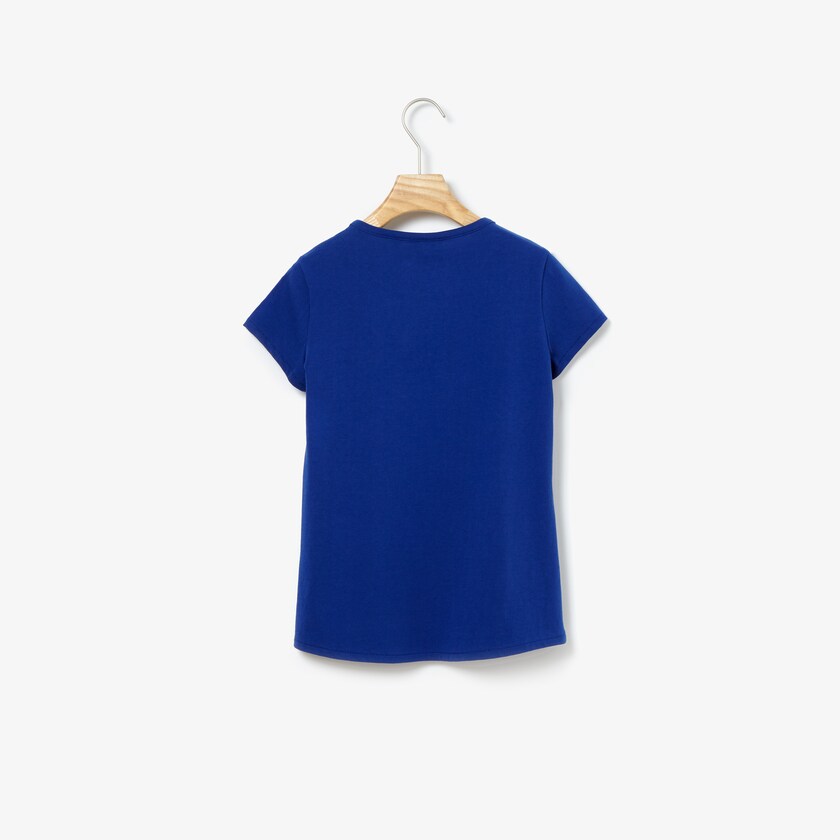 Kids' Lacoste Navy Blue T Shirts Crew Neck Jersey BO2-70397B9