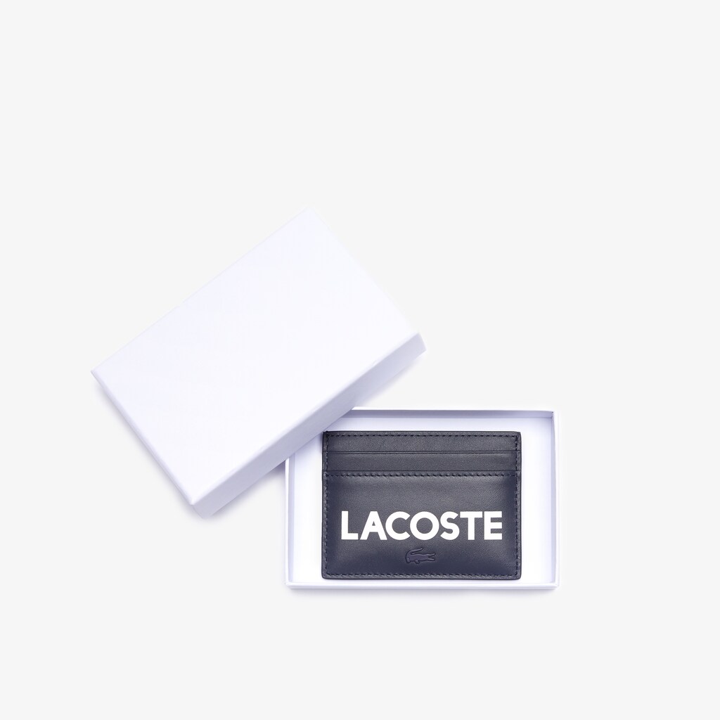 Men's Lacoste Navy Blue Accessories Fitzgerald Leather Card Holder SG4-28052C0