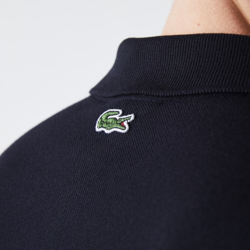 Men's Lacoste Navy Blue Shirts Heritage Regular Fit Badge Cotton Piqué Polo DQ4-23042K9