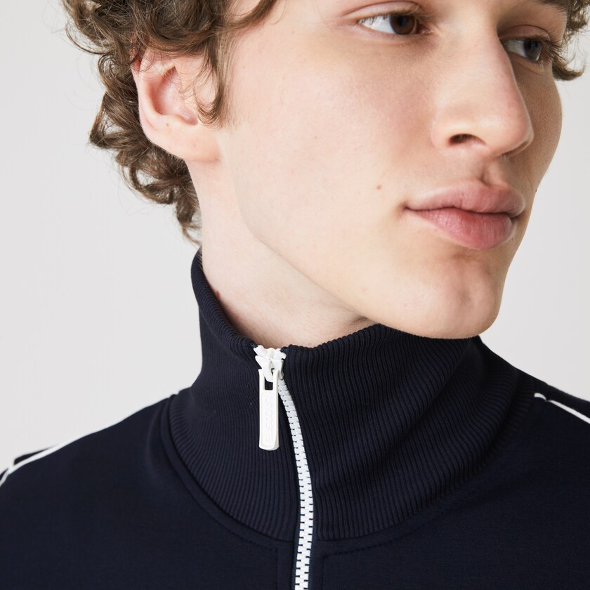Men's Lacoste Navy Blue Jackets Heritage Zippered Tracksuit BI1-27642H3