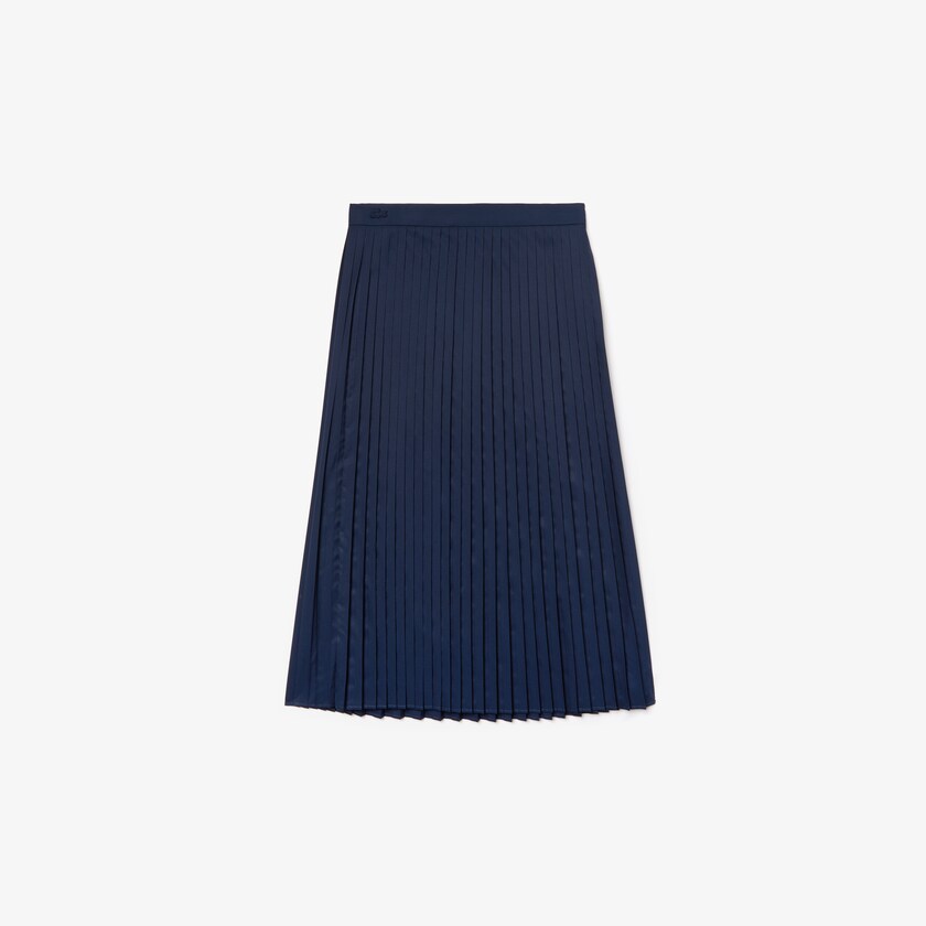 Women's Lacoste Navy Blue Skirts Mid-Length Pleated XT6-53235A4
