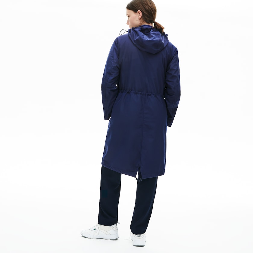 Women's Lacoste Navy Blue Parka Jackets Reversible Jacket 4-in-1 OB5-72407P0