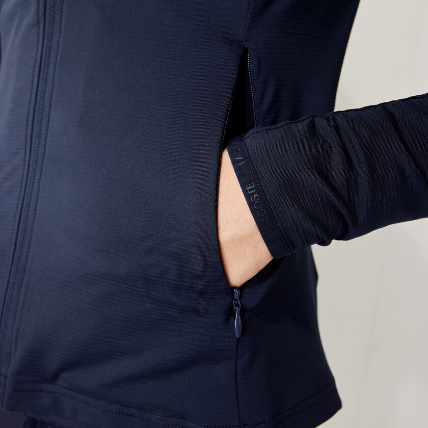 Men's Lacoste Navy Blue Jackets SPORT Breathable Ergonomic Zip Golf KK3-37813R4