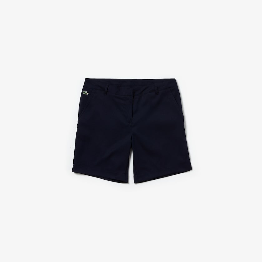 Women's Lacoste Navy Blue Shorts SPORT Gabardine Bermuda NH1-51335O3
