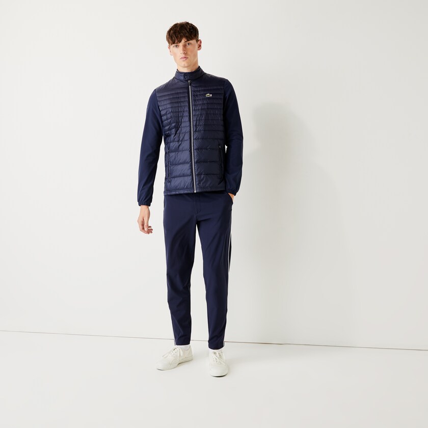Men's Lacoste Navy Blue Jackets SPORT Lightweight Water-Resistant Quilted Golf LM3-26852Z2