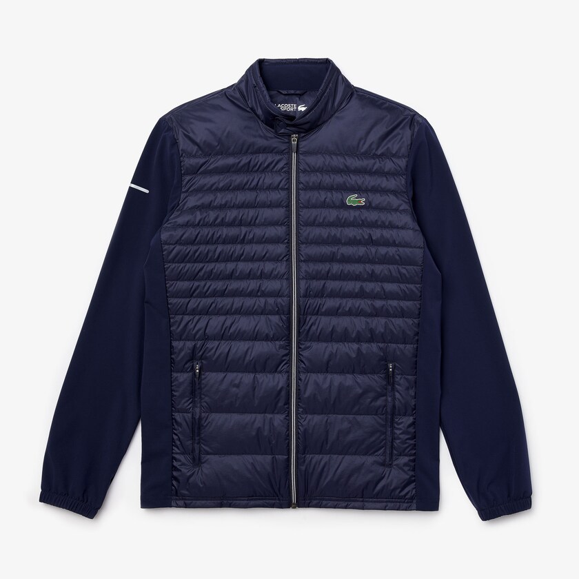 Men's Lacoste Navy Blue Jackets SPORT Lightweight Water-Resistant Quilted Golf LM3-26852Z2