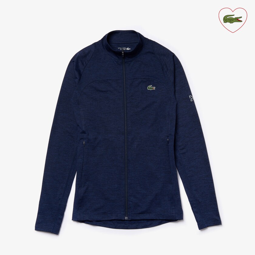 Men's Lacoste Navy Blue Jackets SPORT Novak Djokovic Stretch Zippered HS2-44304S7
