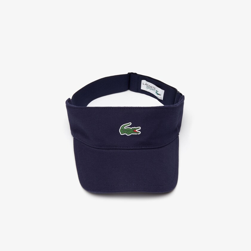 Men's Lacoste Navy Blue Caps SPORT Piqué And Fleece Tennis Visor EQ3-62946J2