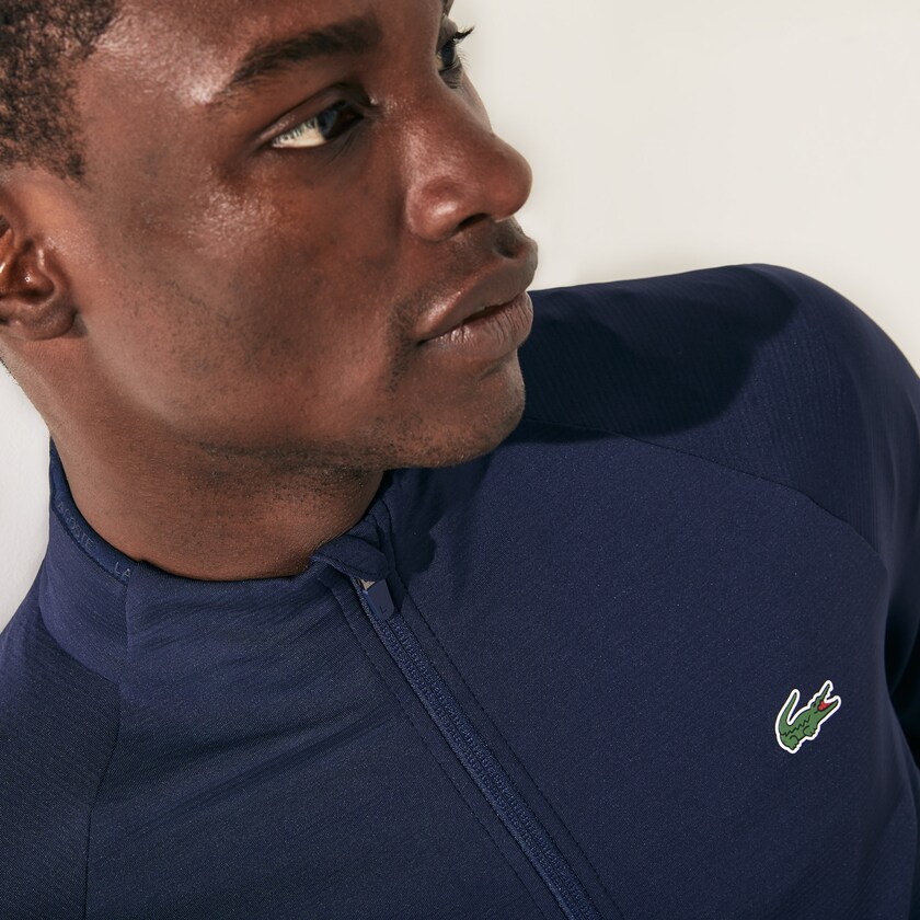 Men's Lacoste Navy Blue Jackets SPORT Stretch Ergonomic Zippered Golf UN1-84018D4