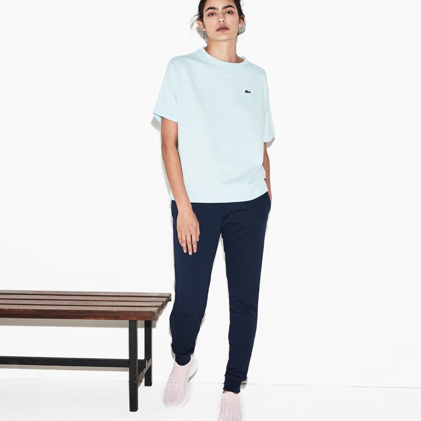 Women's Lacoste Navy Blue Trackpants SPORT Tennis Fleece NN5-15561G1