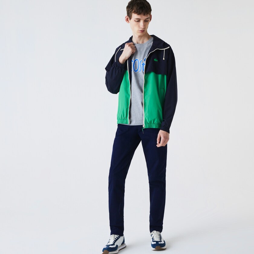 Men's Lacoste Navy Blue Pants Slim Fit Stretch Gabardine Chino MW0-55525N1