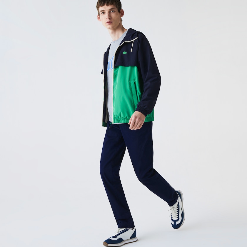 Men's Lacoste Navy Blue Pants Slim Fit Stretch Gabardine Chino MW0-55525N1
