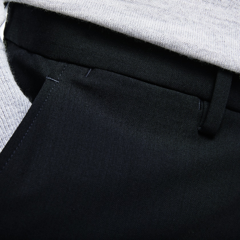 Men's Lacoste Navy Blue Pants Slim Fit Stretch Twill Chino SC7-77557M6