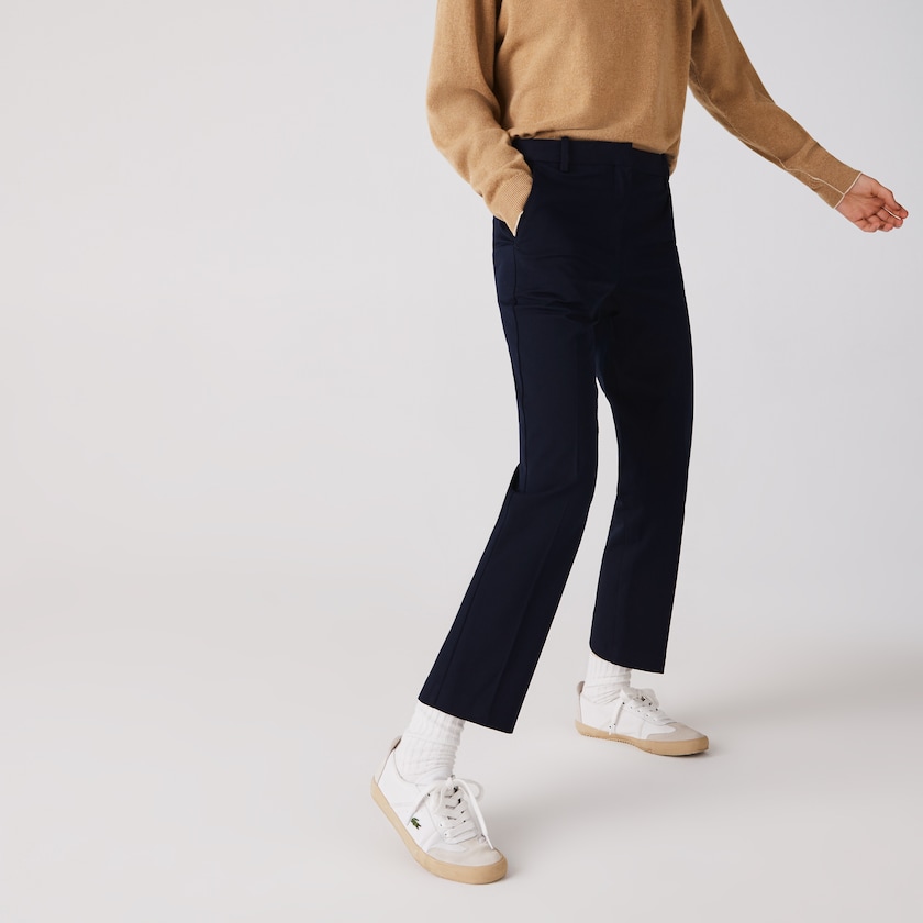 Women's Lacoste Navy Blue Chinos Stretch Cotton GX8-04160K6