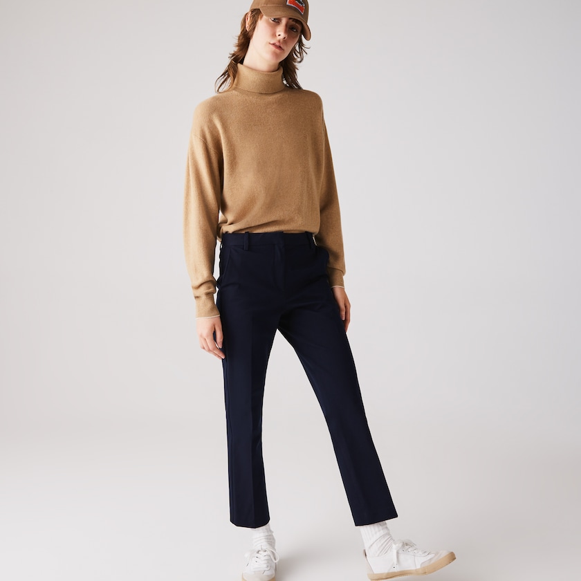 Women's Lacoste Navy Blue Chinos Stretch Cotton GX8-04160K6