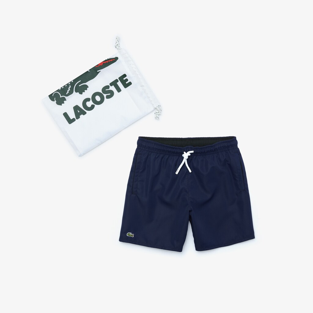 Kids' Lacoste Navy Blue / Black Shorts Classic Swim Trunks WR5-75617N4