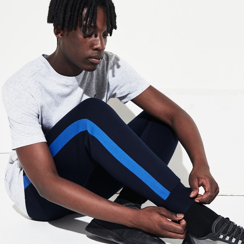 Men's Lacoste Navy Blue / Blue / Navy Blue Sweatpants SPORT Colorblock Fleece IY7-29942Y8