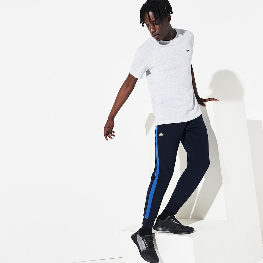 Men's Lacoste Navy Blue / Blue / Navy Blue Sweatpants SPORT Colorblock Fleece IY7-29942Y8