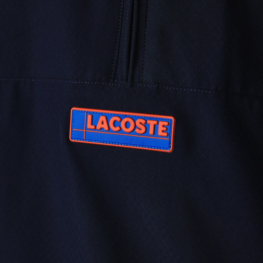 Men's Lacoste Navy Blue / Blue / Red / Yellow Jackets SPORT Zip Neck Lightweight Water-Resistant WH6-26442X3