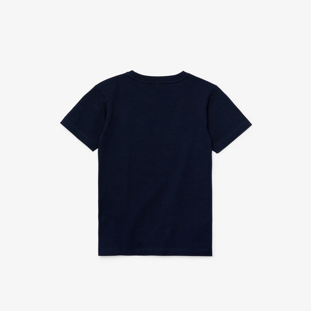 Kids' Lacoste Navy Blue / Purple T Shirts Original 1927 Print Cotton YH9-65816R8