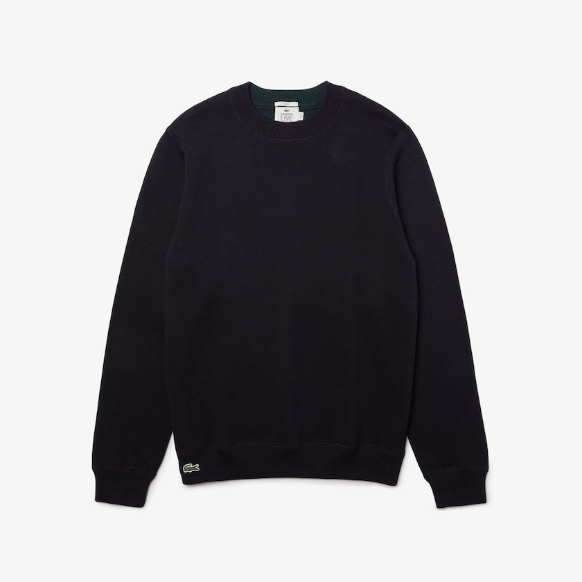 Women's Lacoste Navy Blue / White Sweaters LIVE Reversible Cotton EE9-24302D4