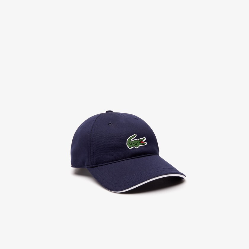 Men's Lacoste Navy Blue / White Caps SPORT Breathable Piqué Golf RN7-98799Y5