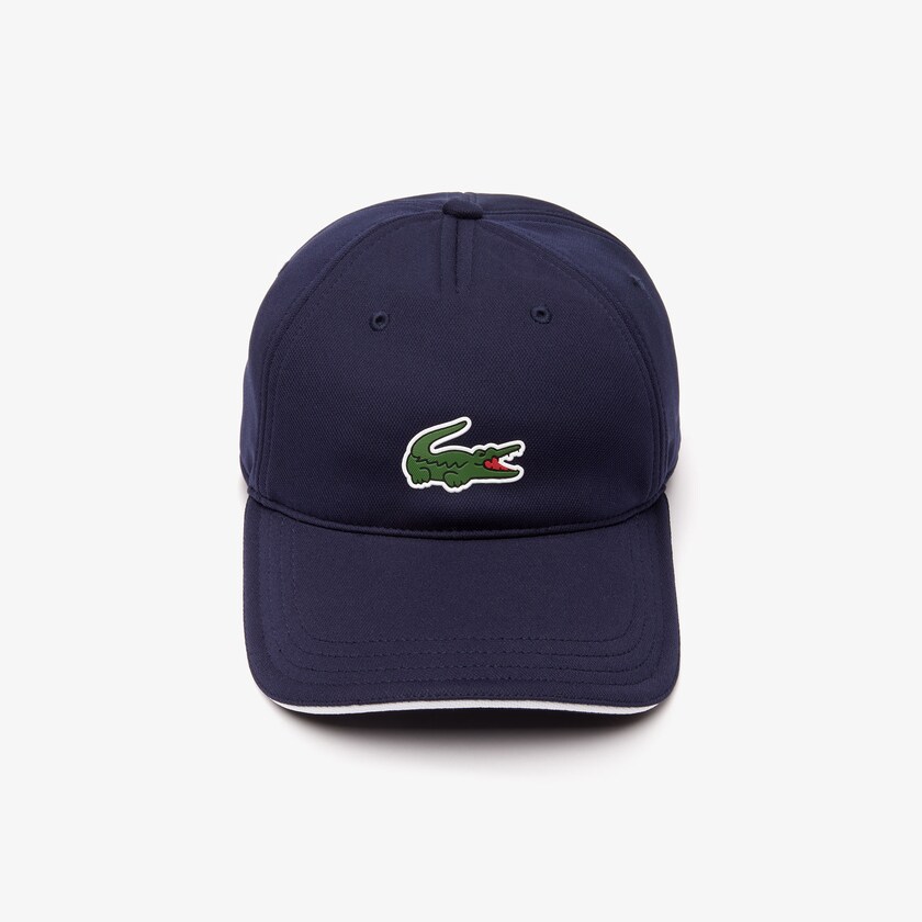 Men's Lacoste Navy Blue / White Caps SPORT Breathable Piqué Golf RN7-98799Y5
