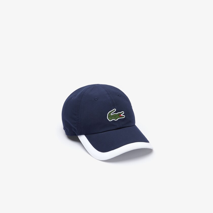 Men's Lacoste Navy Blue / White Caps SPORT Contrast Border Lightweight SE2-16551K1