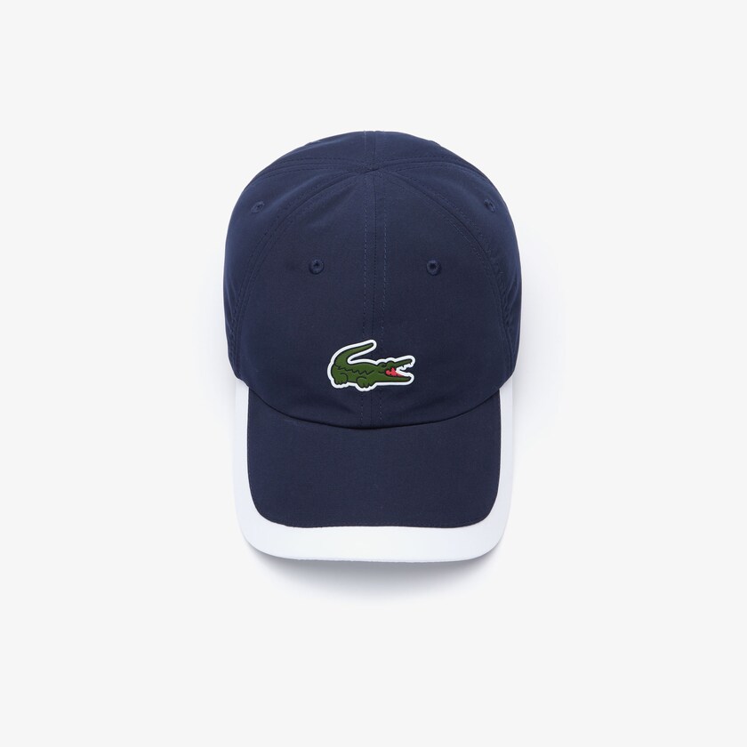 Men's Lacoste Navy Blue / White Caps SPORT Contrast Border Lightweight SE2-16551K1