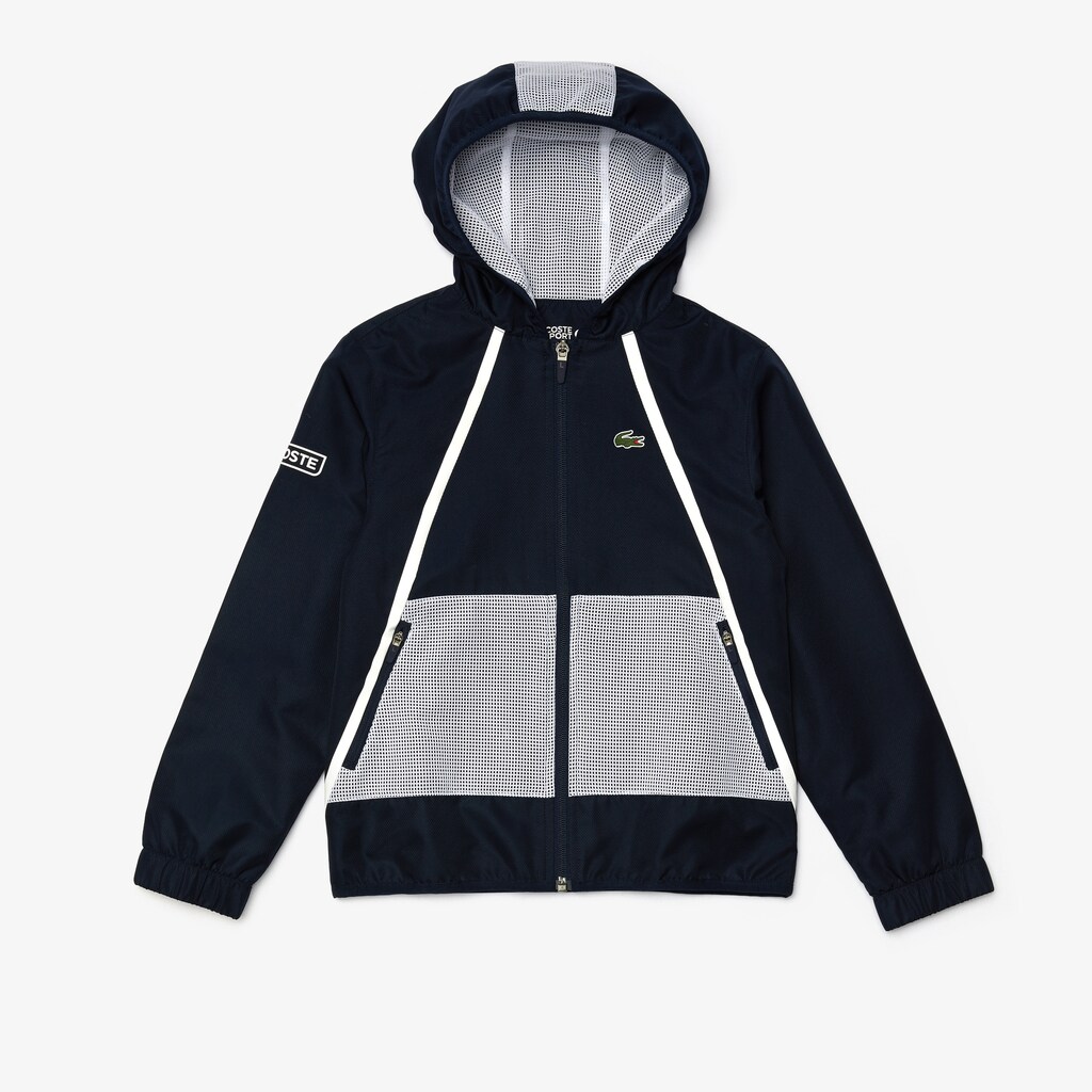 Kids' Lacoste Navy Blue / White Tracksuits SPORT Diamond Taffeta Tennis NK3-51735L5