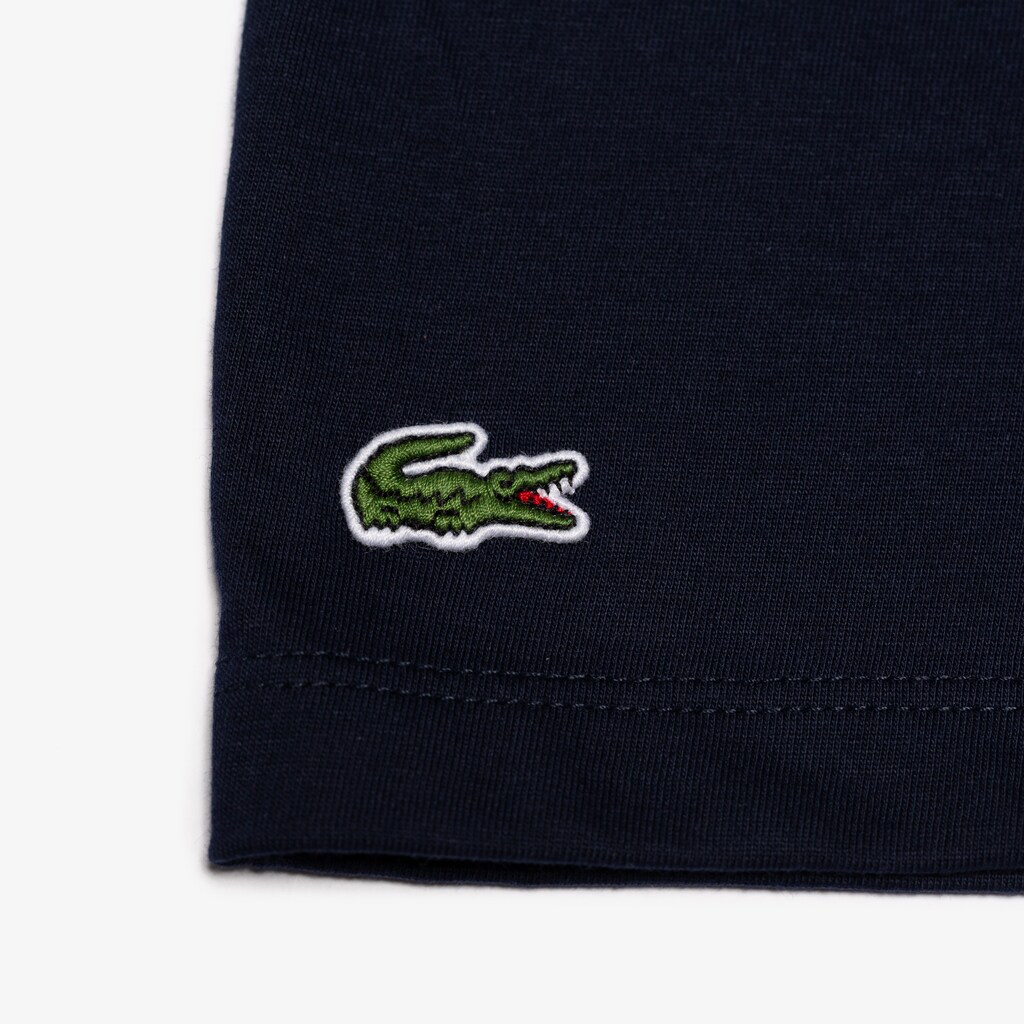 Women's Lacoste Navy Blue / White T Shirts SPORT Printed Tennis TA7-69976K6