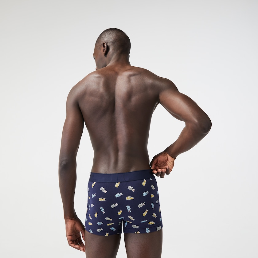 Men's Lacoste Navy Blue / White Shorts x National Geographic Trunk GV1-63336U2