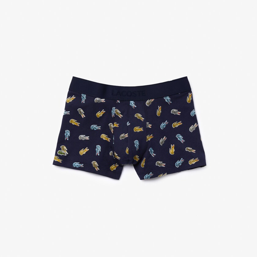 Men's Lacoste Navy Blue / White Shorts x National Geographic Trunk GV1-63336U2