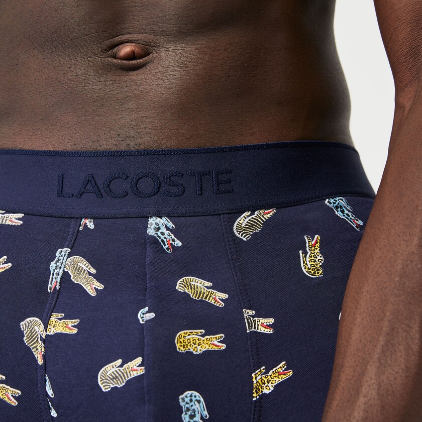 Men's Lacoste Navy Blue / White Shorts x National Geographic Trunk GV1-63336U2