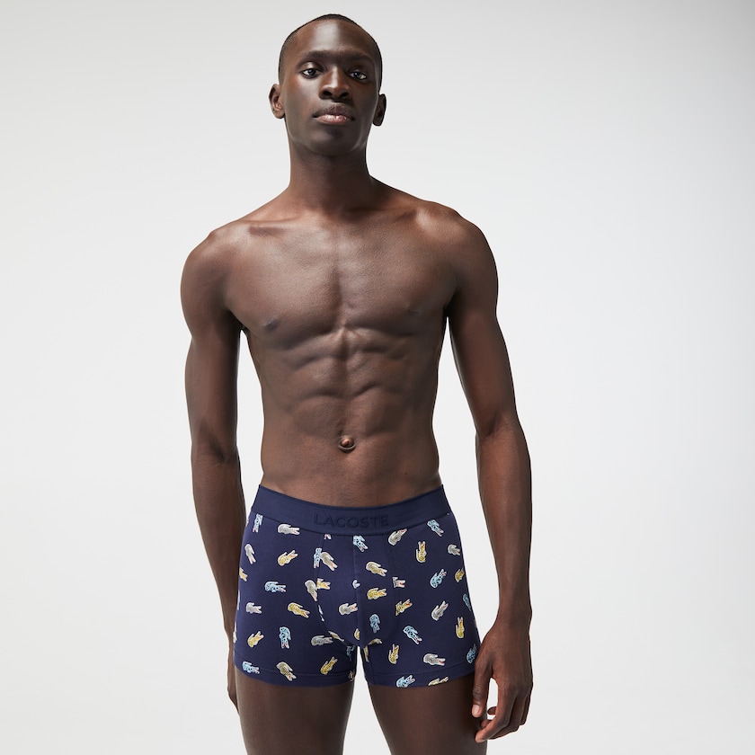 Men's Lacoste Navy Blue / White Shorts x National Geographic Trunk GV1-63336U2