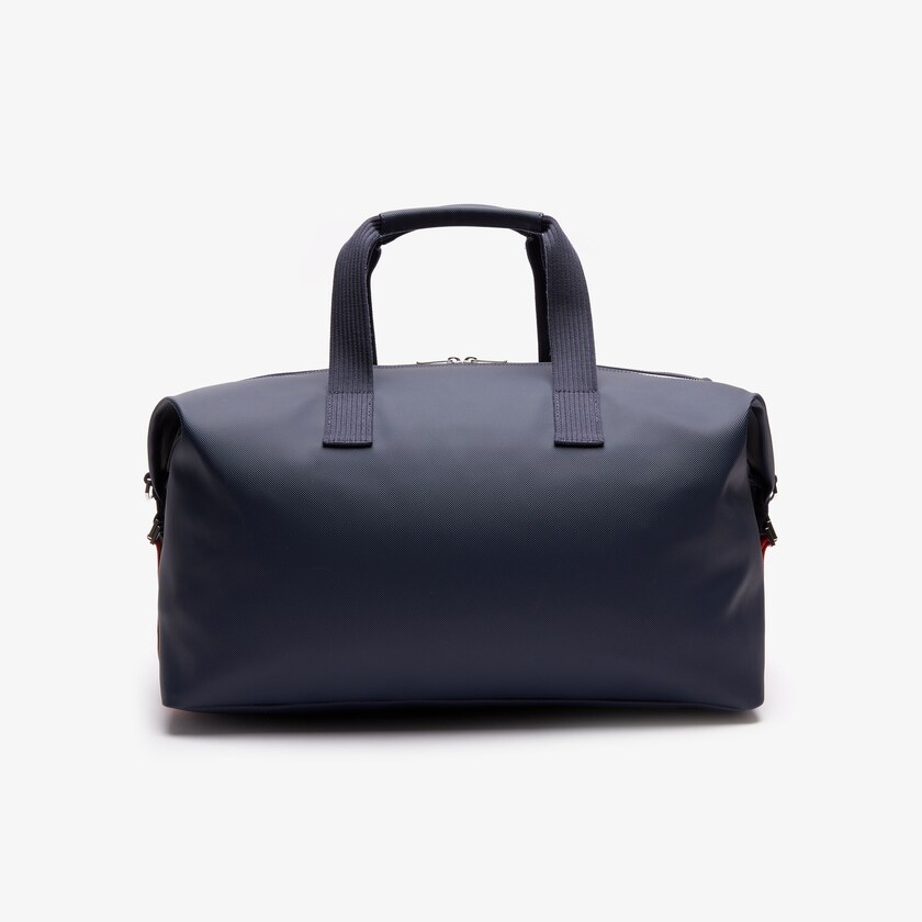 Men's Lacoste Navy Blue / White Red Bags Classic Tricolour Accents Weekender Bag FO8-11241O8