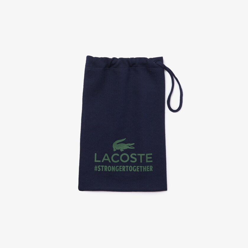 Men's Lacoste Navy Blue / White / Red Masks L.12.12 3 Pack of Face in Cotton Piqué with American Croc ZB5-91299S2