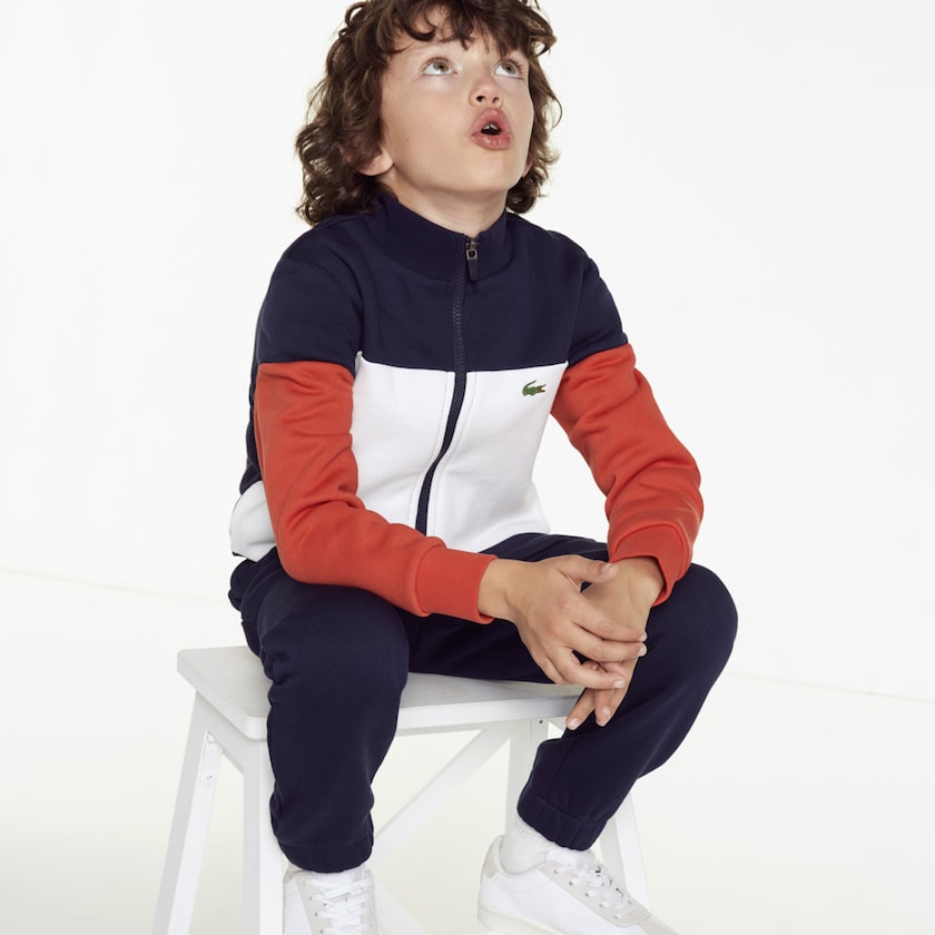 Kids' Lacoste Navy Blue / White / Red Tracksuits SPORT Tennis SI7-81428Q3