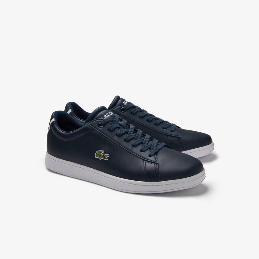 Men's Lacoste Navy Sneakers Carnaby Evo Leather HV3-85338Q5